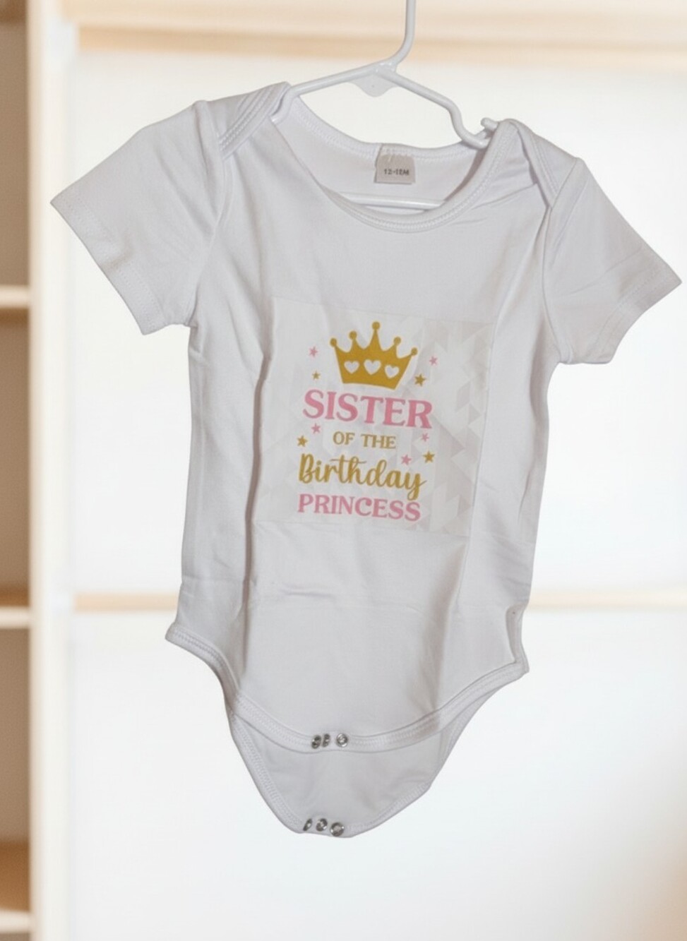 Unbranded Sister Birthday Princess Onesie 12-18M